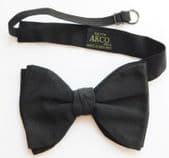Akco black rayon pique bow tie vintage 1950s mens English evening dress wear BC